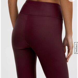 Women's Lululemon Burgundy High-Waisted Leggings